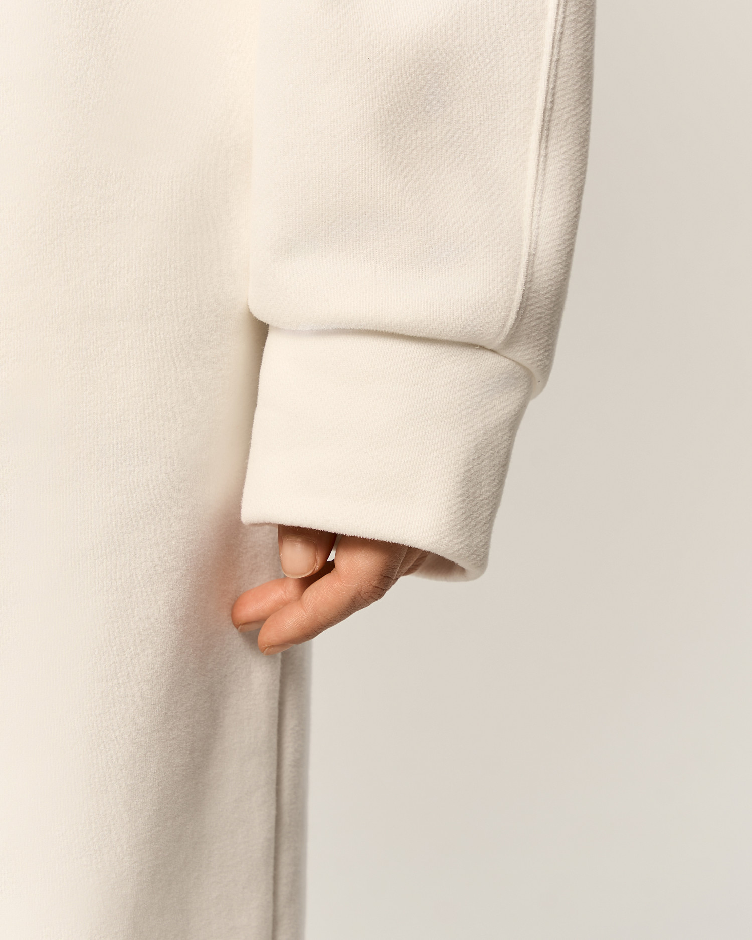 Зип - худи SVYATAYA укороченный, молочный - Фото 6