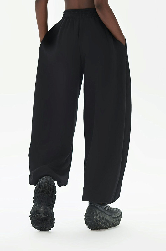 Брюки oversize SVYATAYA, черный - Фото 4
