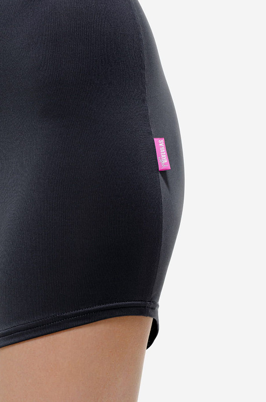 Платье мини из бифлекса, графитовый - Фото 6