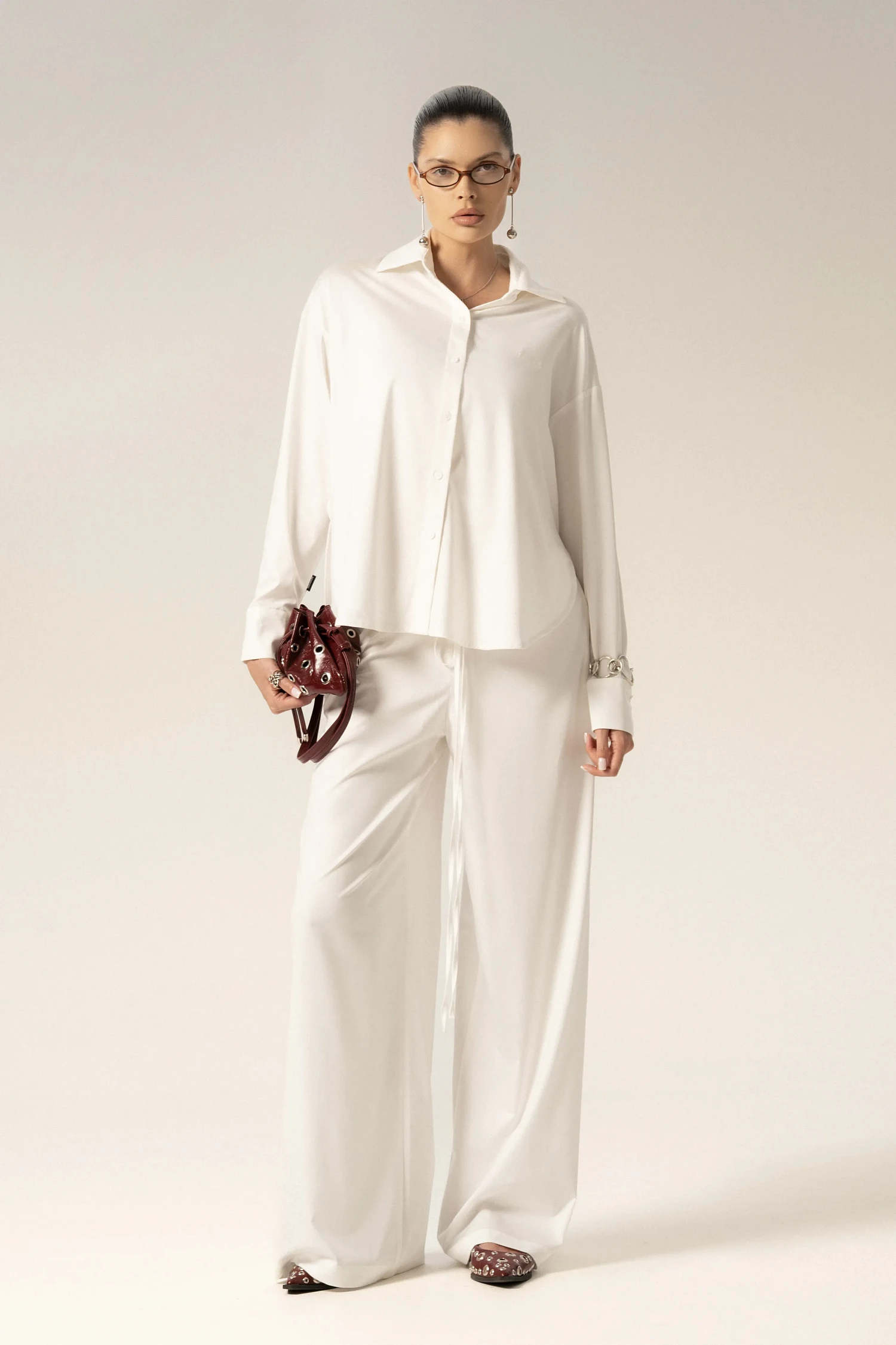 Рубашка базовая SVYATAYA, молочный - Фото 2