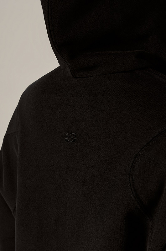 Зип - худи SVYATAYA укороченный, черный - Фото 6