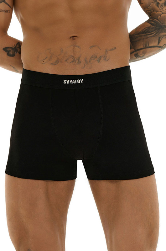Трусы SVYATOY из вискозы, черный - Фото 1
