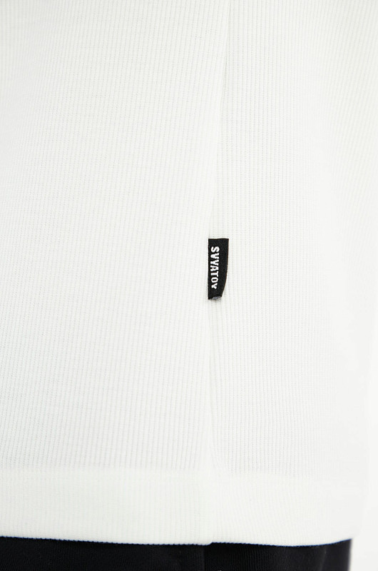 Майка в рубчик SVYATOY, молочный - Фото 6