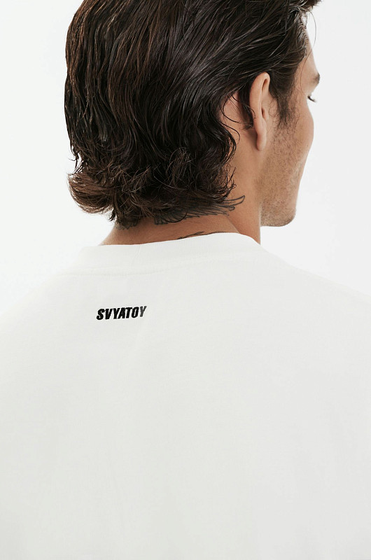 Футболка полуобъемная SVYATOY, молочный - Фото 5