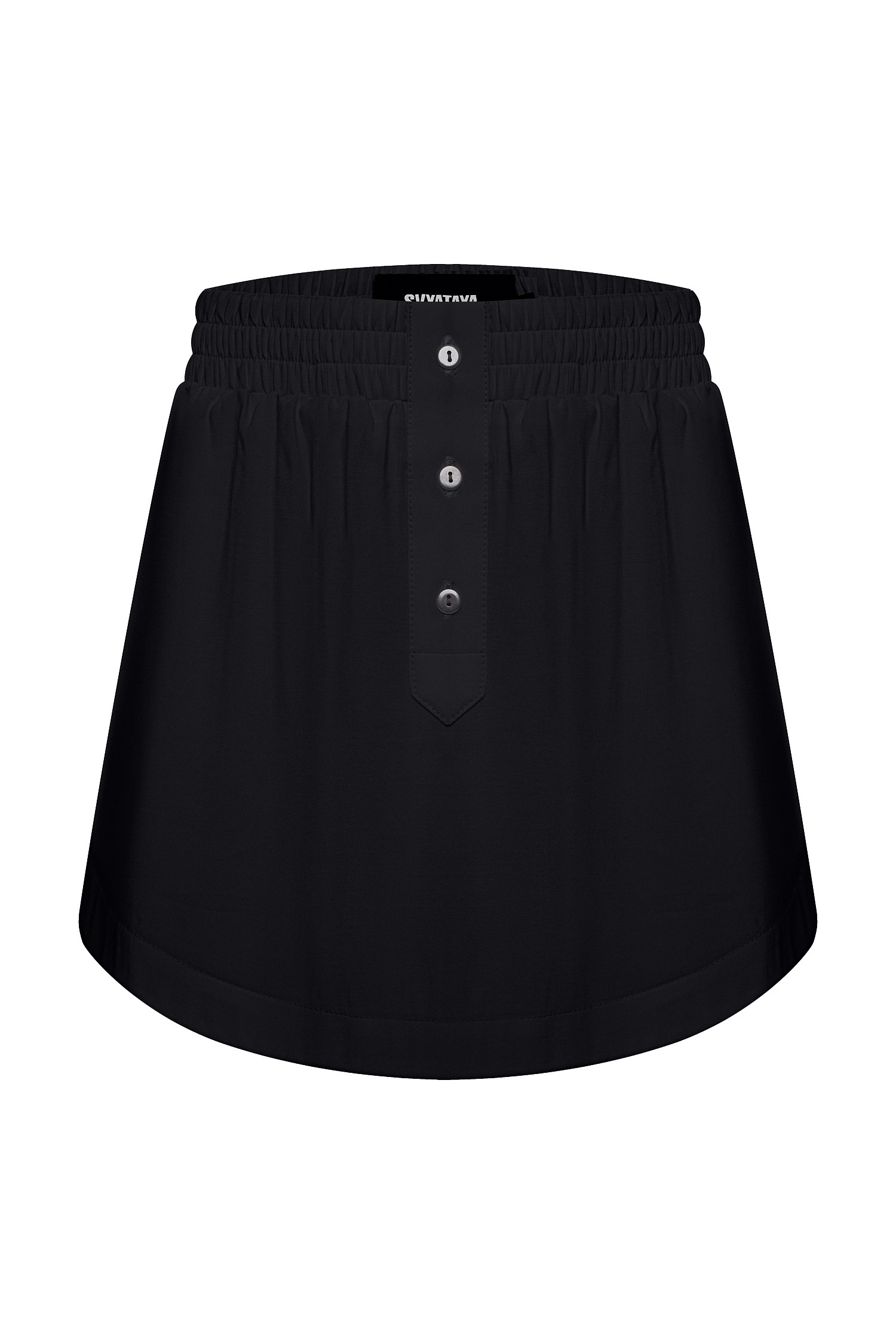 Юбка из бамбука, черный - Фото 1