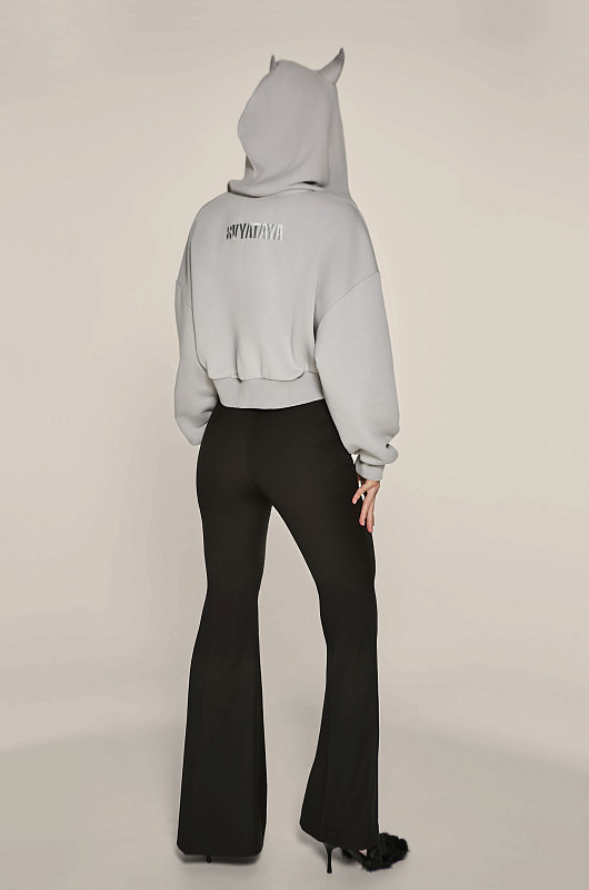 Худи - чертенок, пепельный - Фото 3