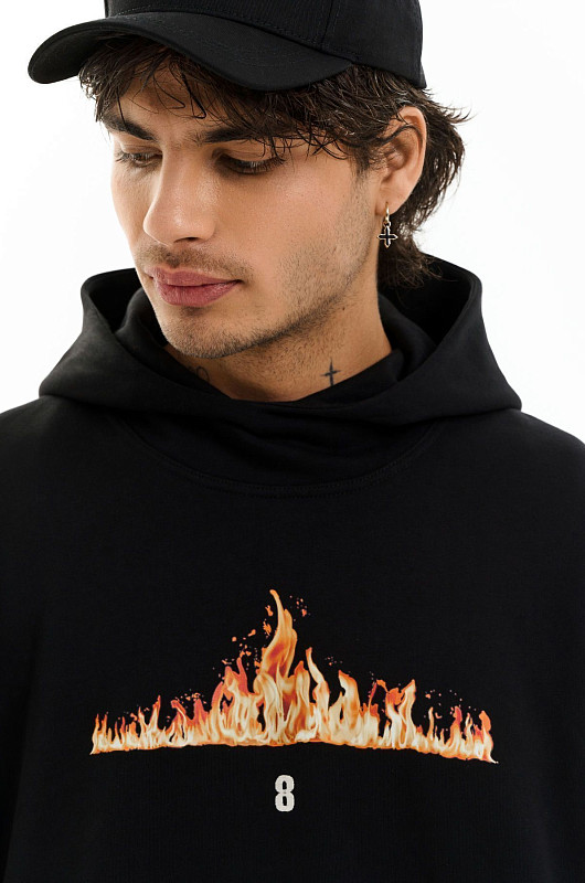 Худи oversize SVYATOY, черный - Фото 2