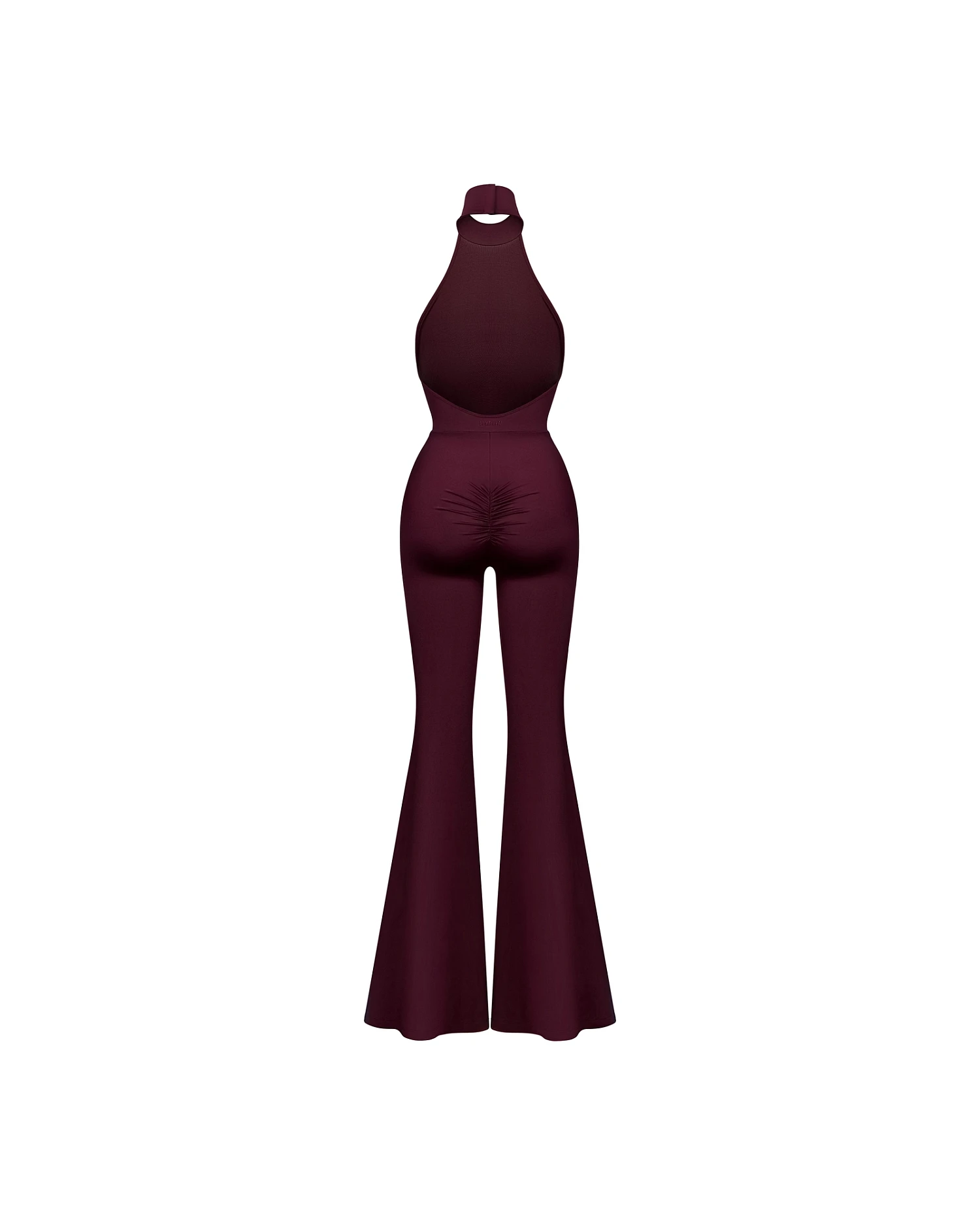 Комбинезон халтер, винный - Фото 3