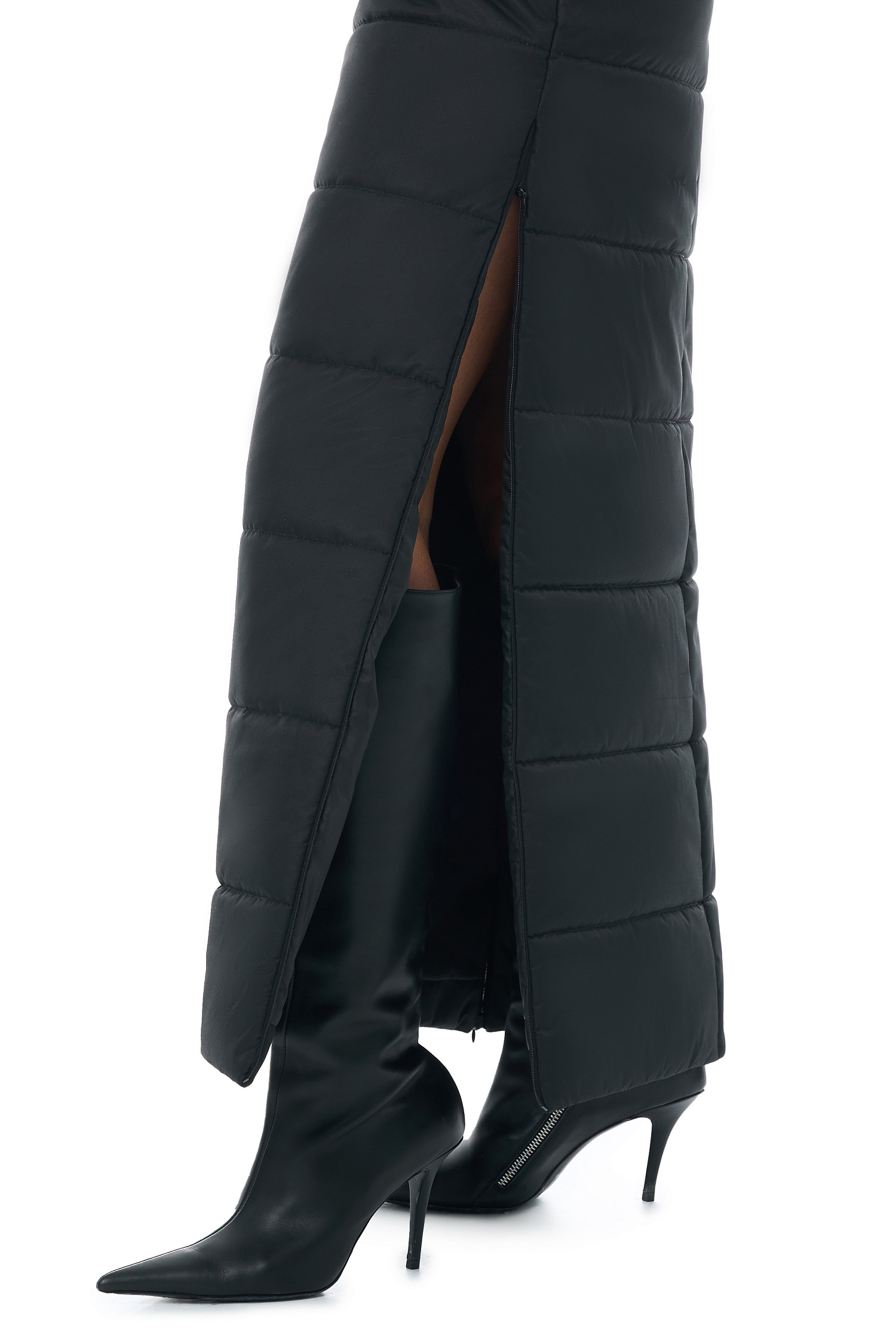 Юбка из мембраны, черный - Фото 3