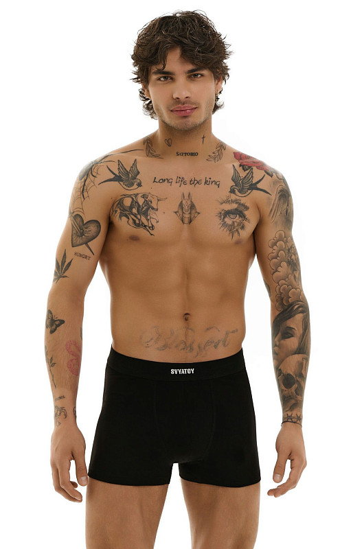 Трусы SVYATOY из вискозы, черный - Фото 2