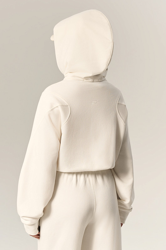 Зип - худи SVYATAYA укороченный, молочный - Фото 7