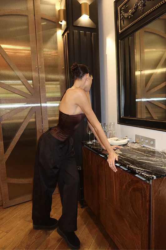 Топ - бандо, шоколадный - Фото 4