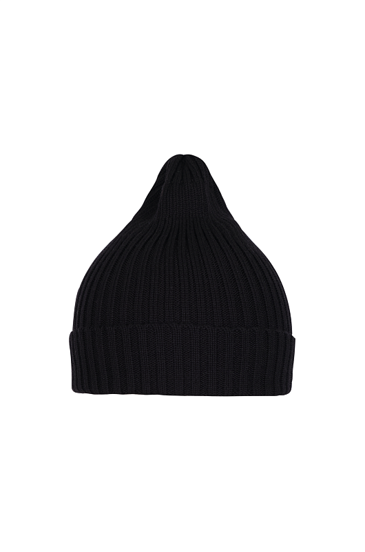 Шапка из мериноса, черный - Фото 1