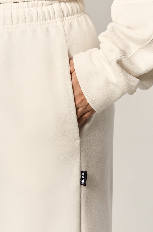Брюки объемные SVYATAYA, молочный - Фото 5