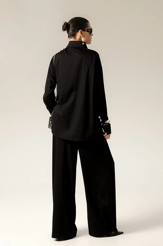 Рубашка базовая SVYATAYA, черный - Фото 2