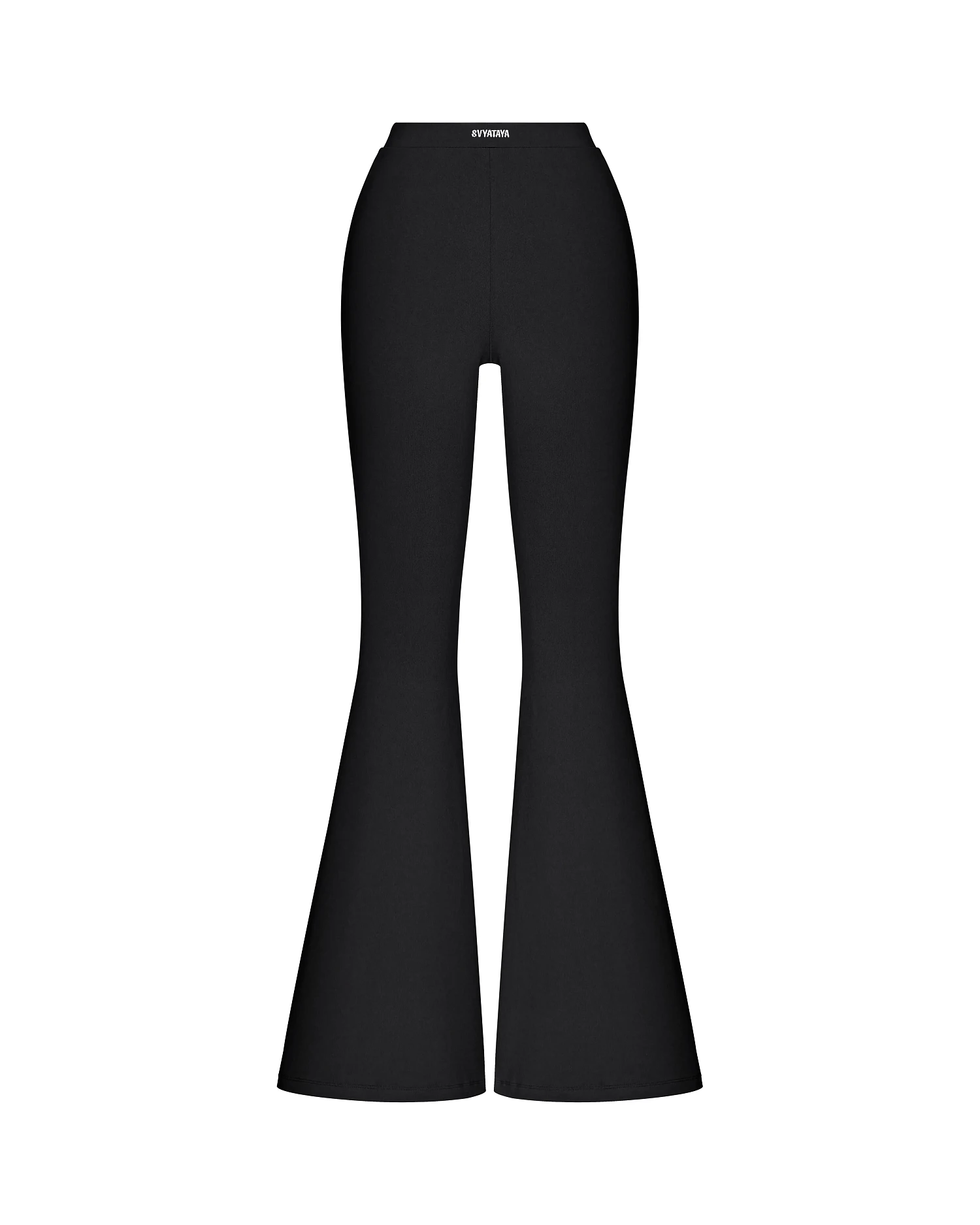 Леггинсы - клеш, черный - Фото 1