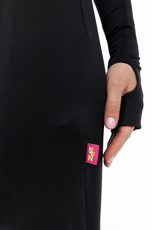 Юбка макси с разрезом SVN, черный - Фото 5