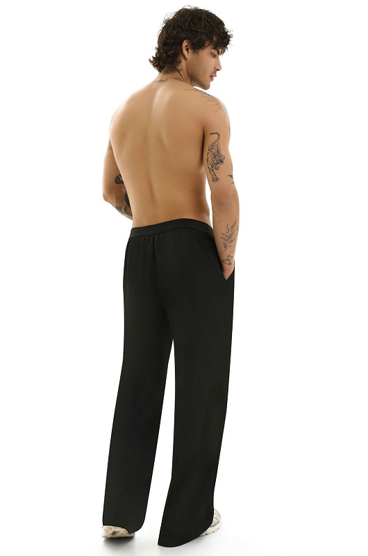 Брюки шелковые SVYATOY, черный - Фото 5