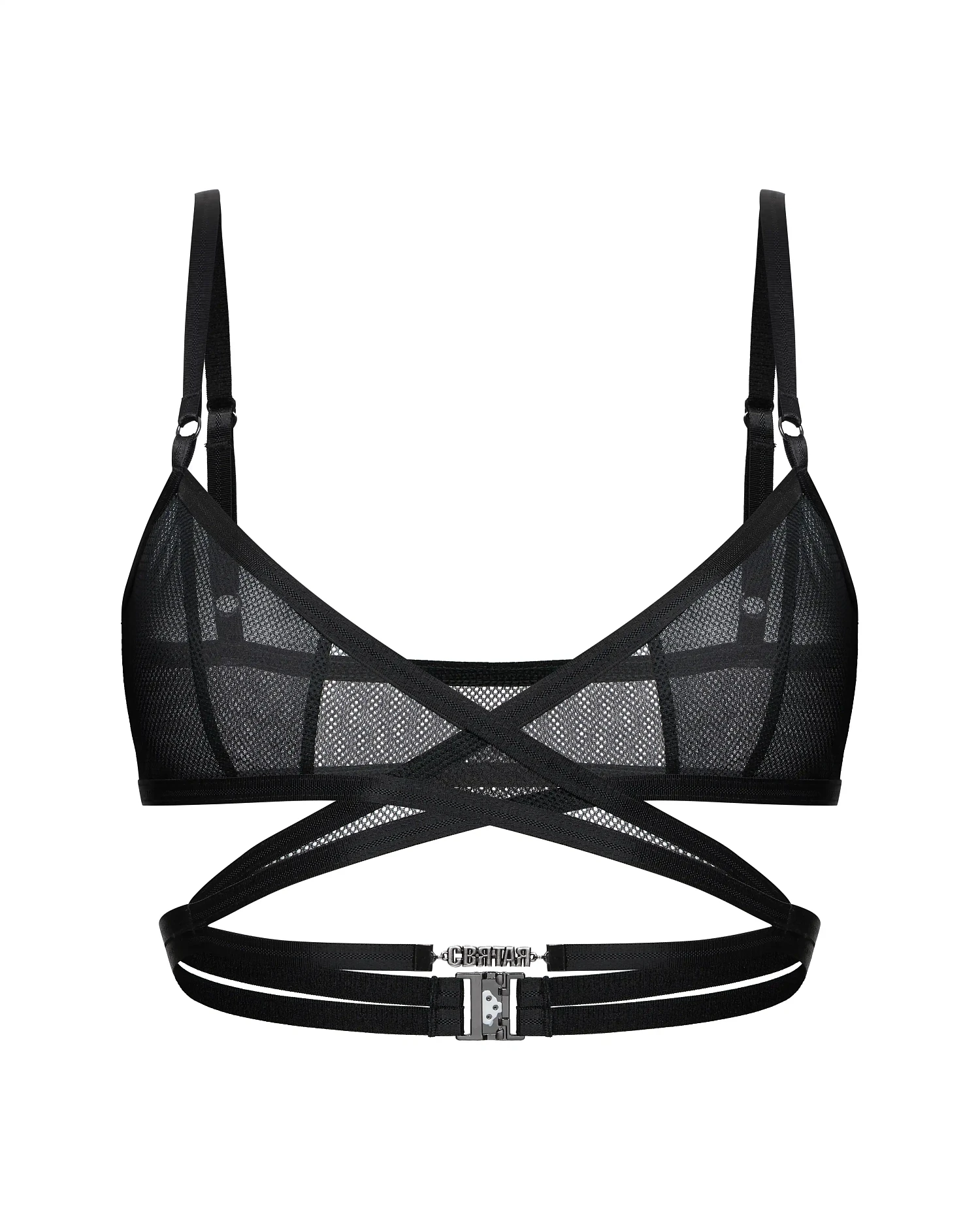 Бра с запахом, черный - Фото 1