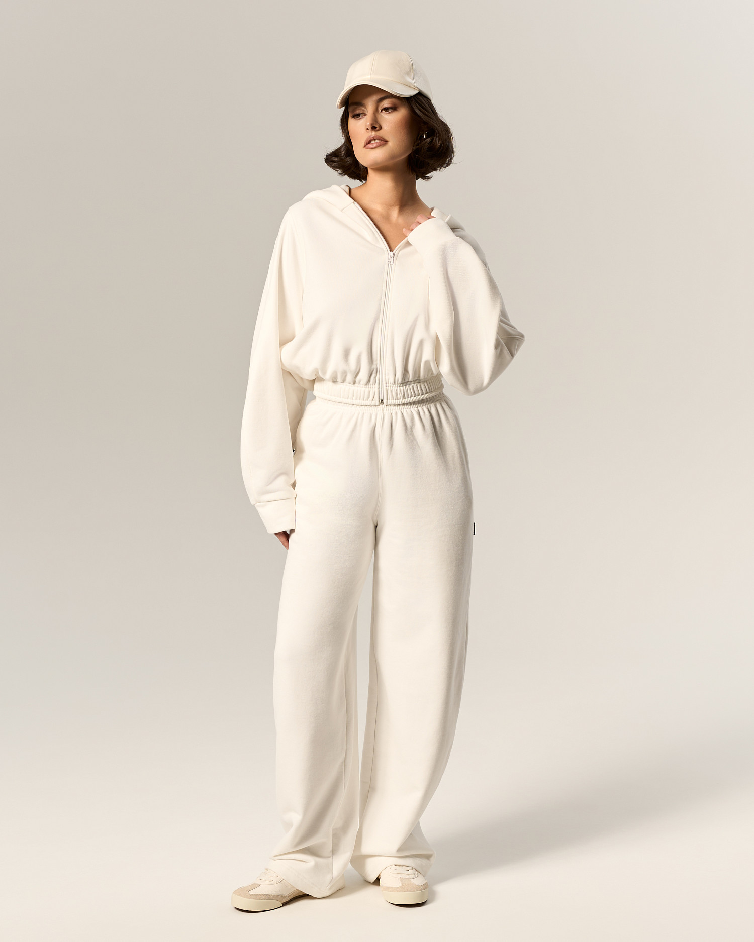 Зип - худи SVYATAYA укороченный, молочный - Фото 4