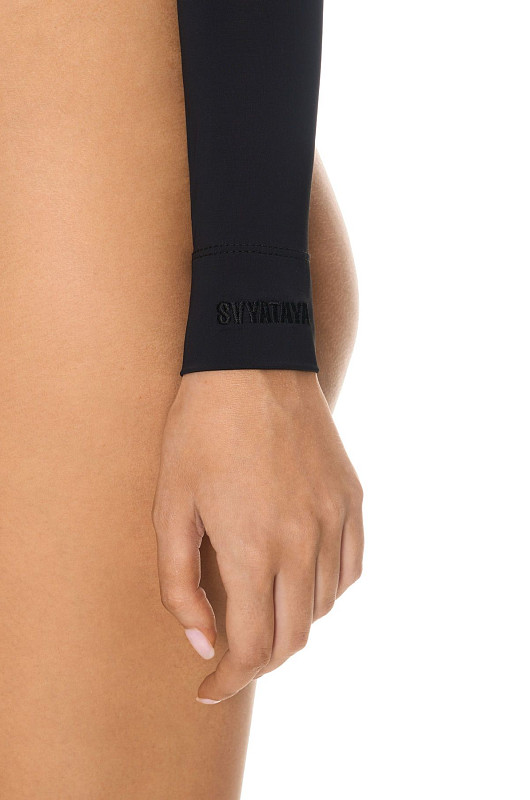 Боди - водолазка, черный - Фото 5