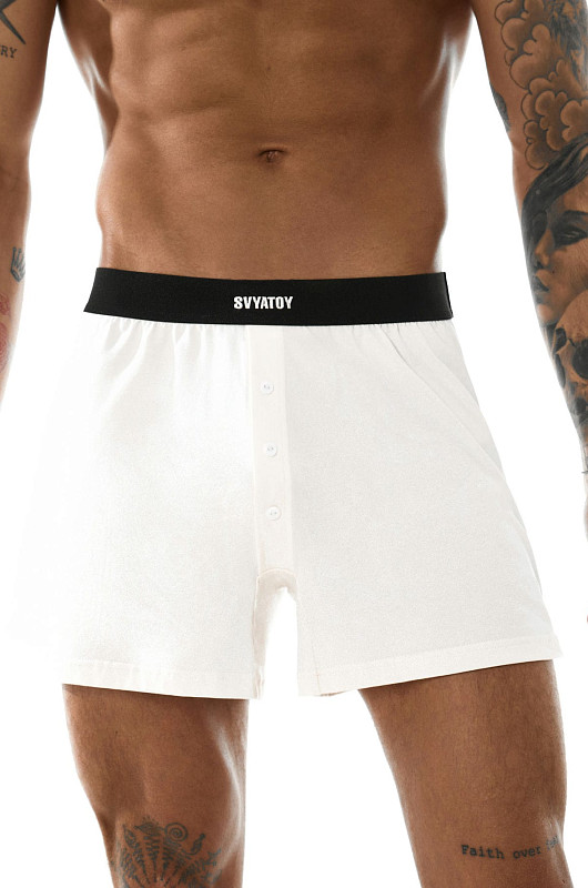 Трусы боксеры SVYATOY, молочный - Фото 1