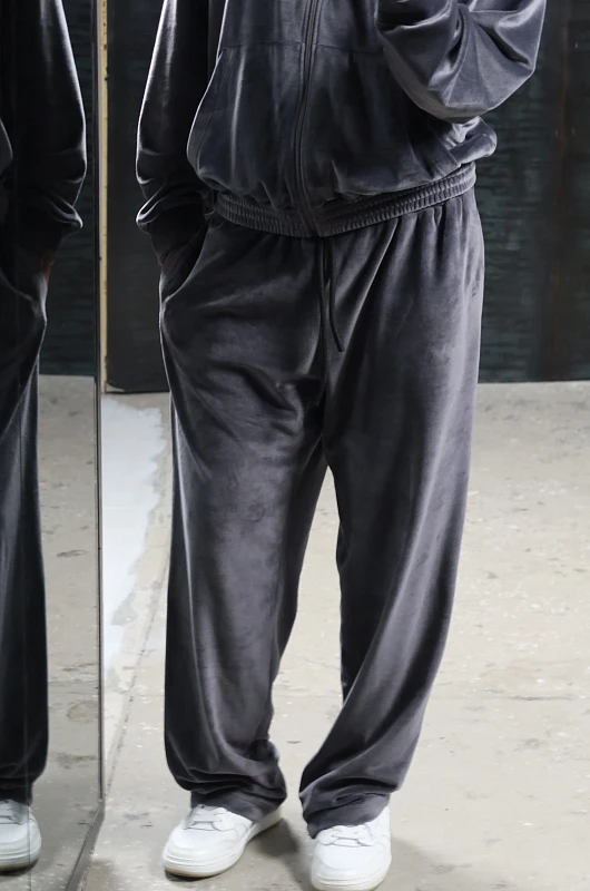 Олимпийка из велюра SVYATOY, графитовый - Фото 5