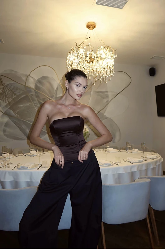 Топ - бандо, шоколадный - Фото 5