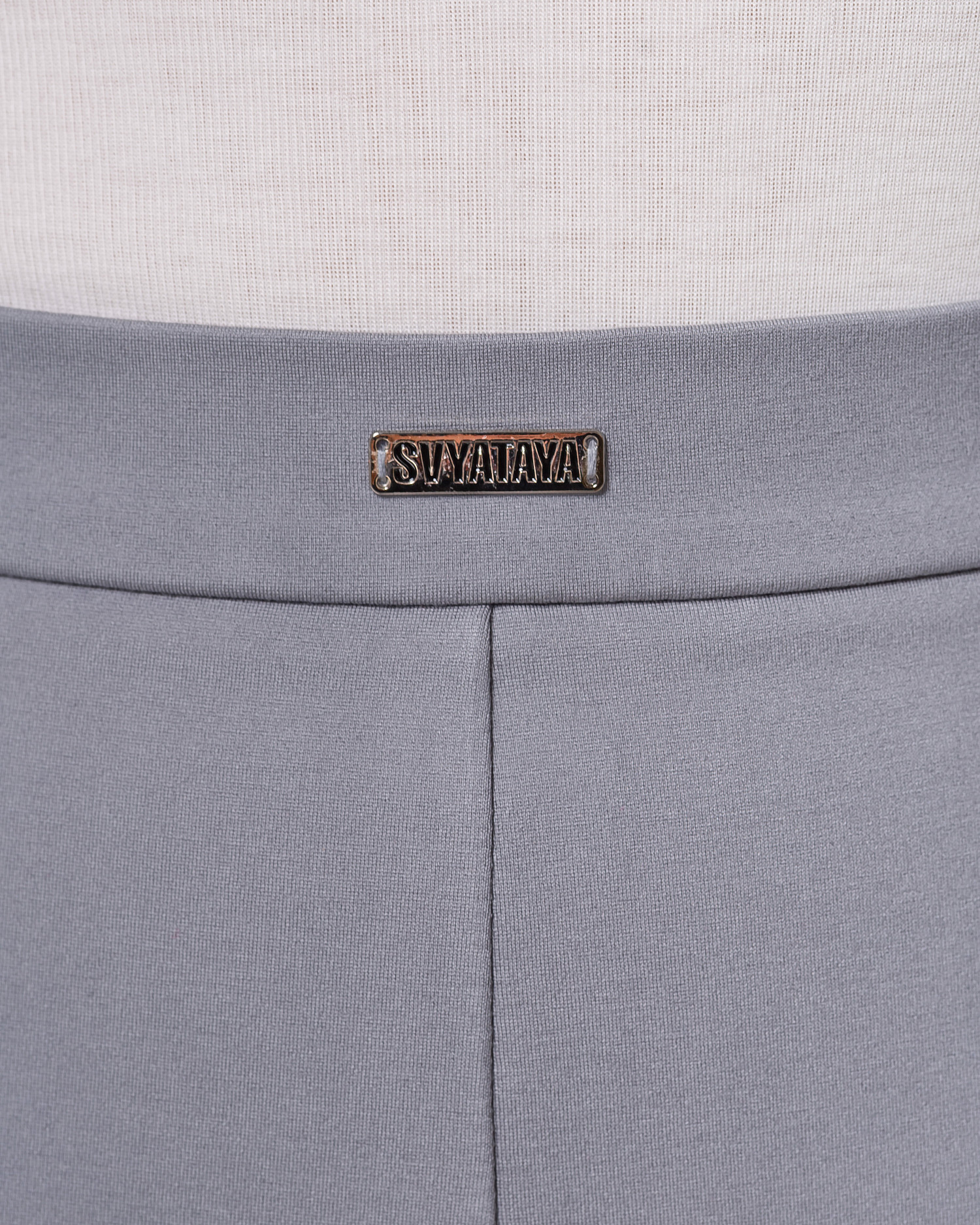 Шорты мини эластичные, серый - Фото 4