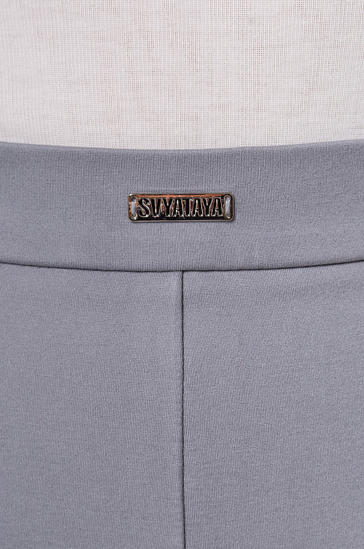 Шорты мини эластичные, серый - Фото 3