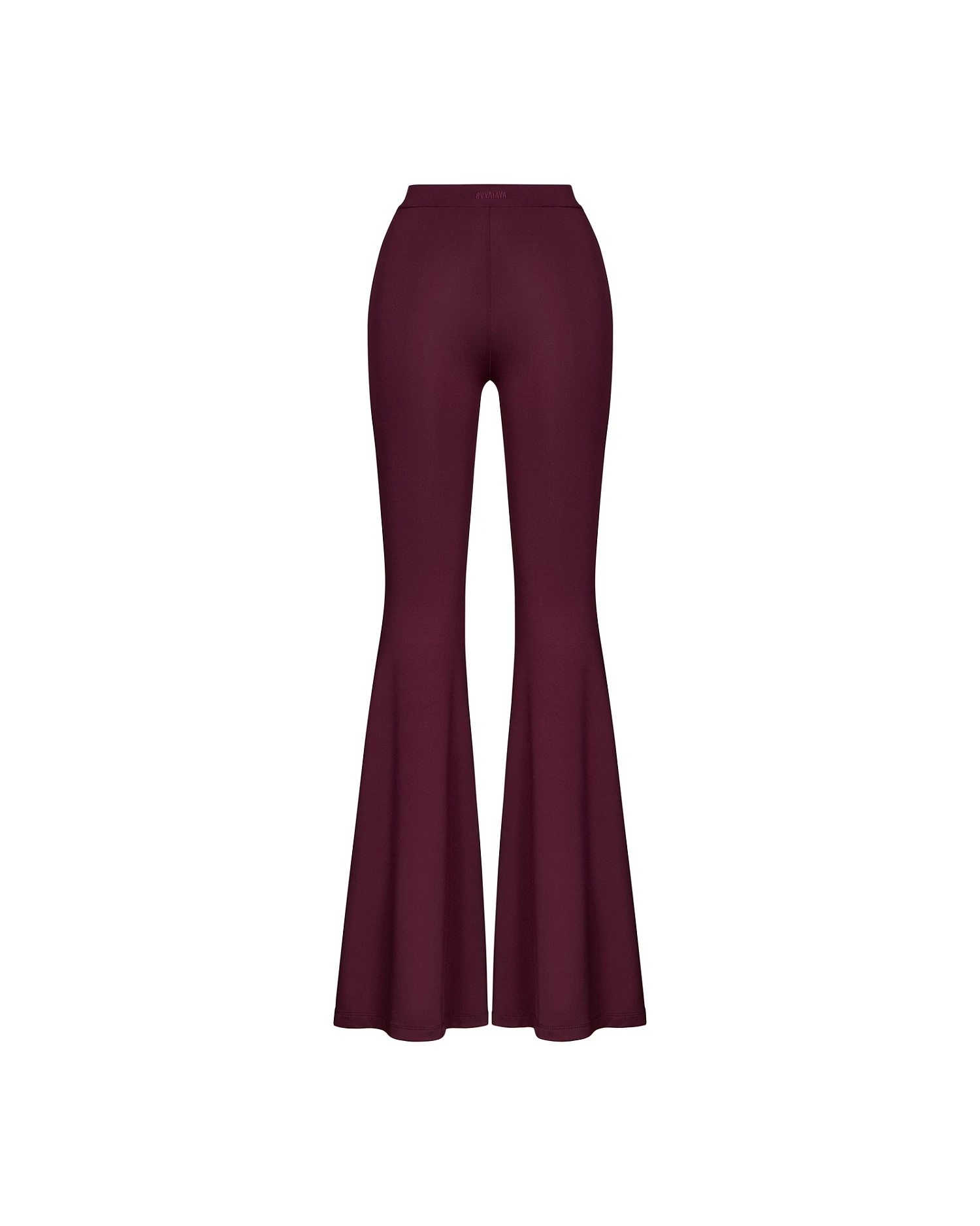 Леггинсы - клеш, винный - Фото 1