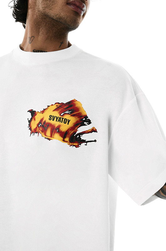 Футболка объемная SVYATOY, белый - Фото 3