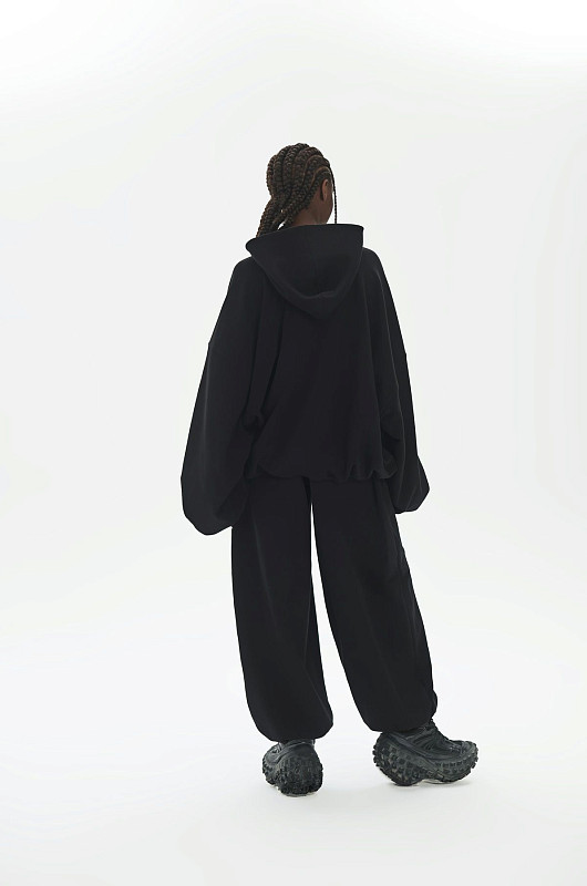 Брюки oversize SVYATAYA, черный - Фото 7