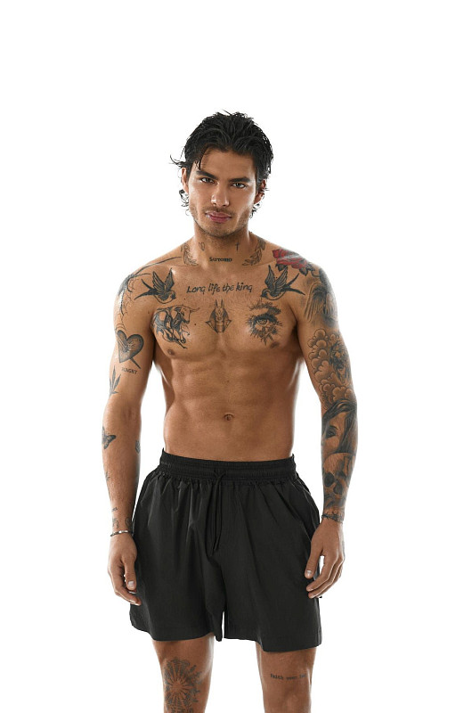 Шорты из плащевой ткани SVYATOY, черный - Фото 4