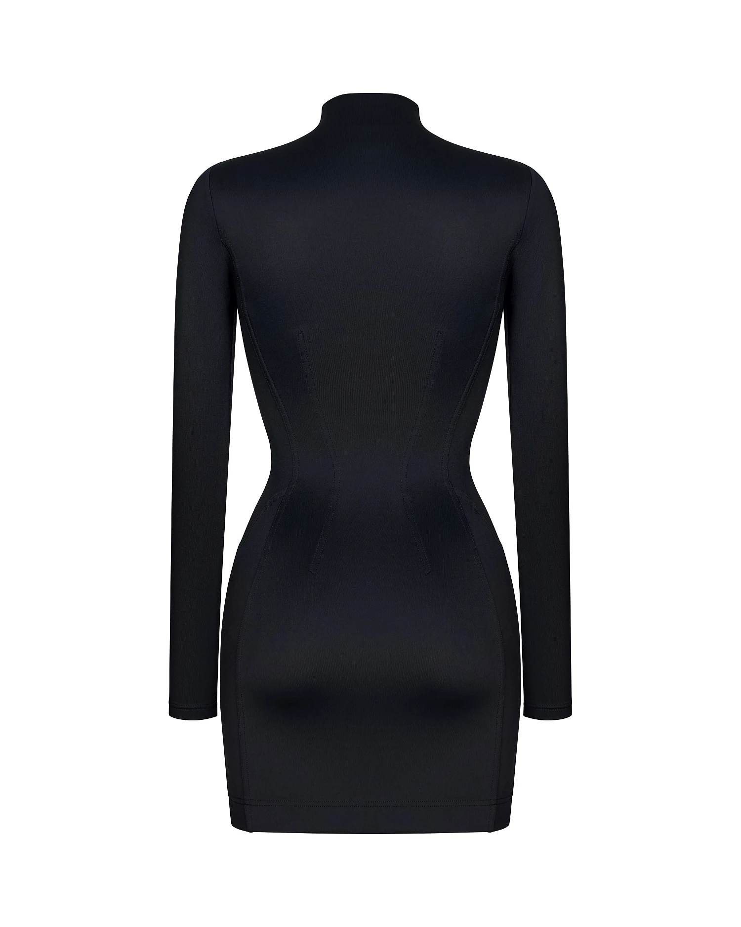 Платье с рельефами, графитно - черный - Фото 3