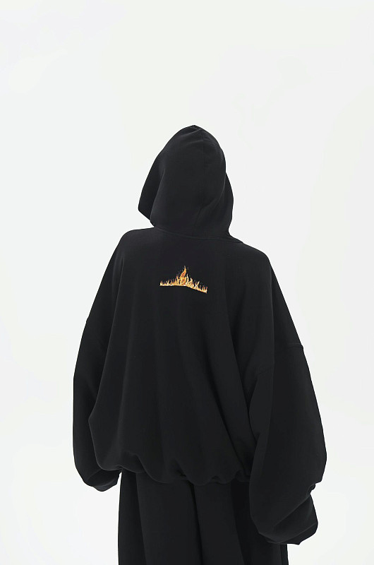 Худи oversize SVYATAYA, черный - Фото 2