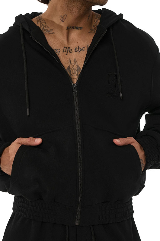Зип - худи SVYATOY, черный - Фото 2