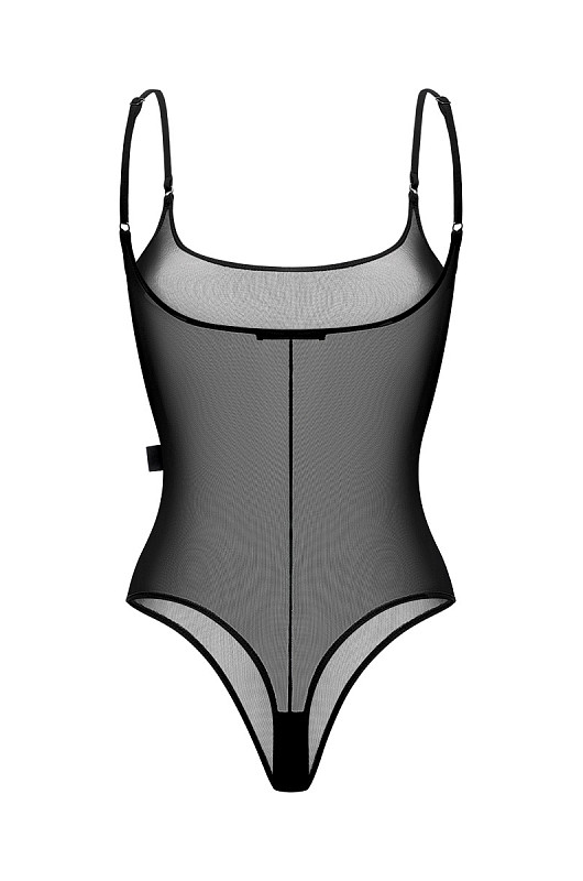 Боди из сетки SVYATAYA, черный - Фото 2