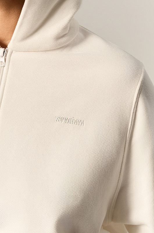 Зип - худи SVYATAYA укороченный, молочный - Фото 5