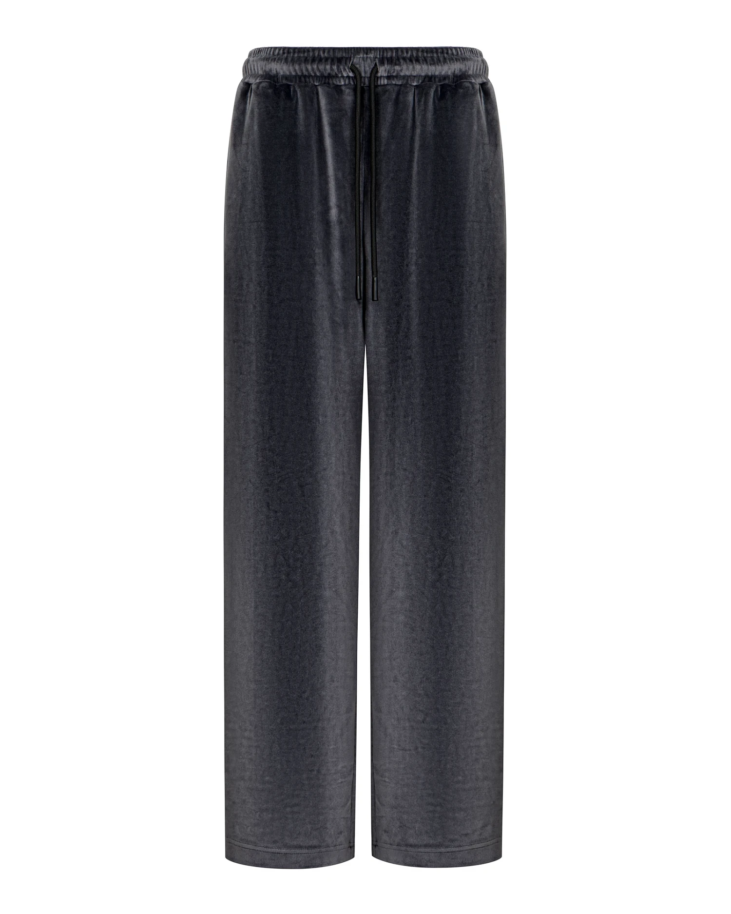 Брюки из велюра SVYATOY, графитовый - Фото 1