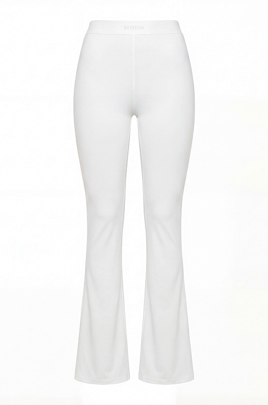 Леггинсы - клеш SVYATAYA, молочный - Фото 1