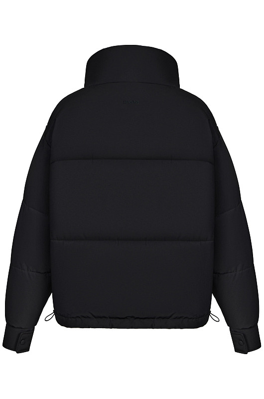 Пуховик укороченный, черный - Фото 2