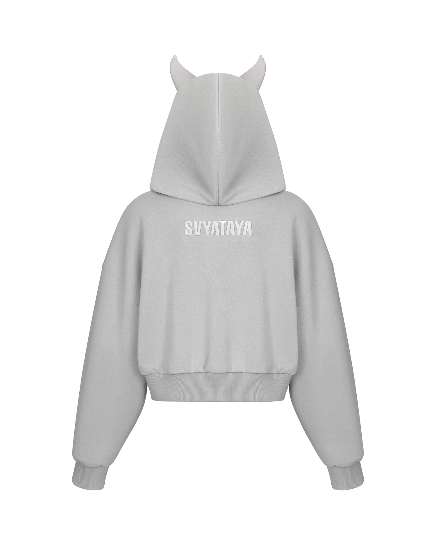 Худи - чертенок, пепельный - Фото 2