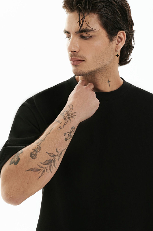 Футболка полуобъемная SVYATOY, черный - Фото 2