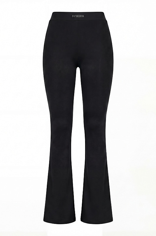 Леггинсы - клеш SVYATAYA, черный - Фото 1