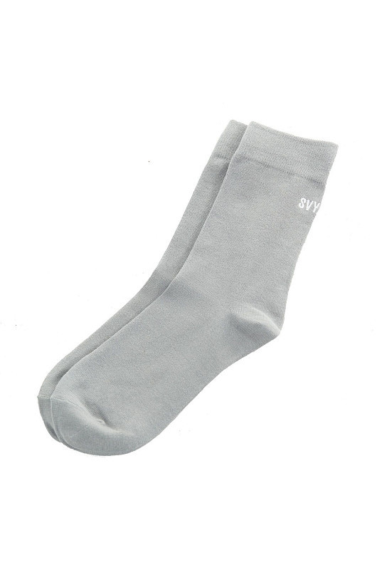 Носки SVYATOY с вышивкой, серый - Фото 1