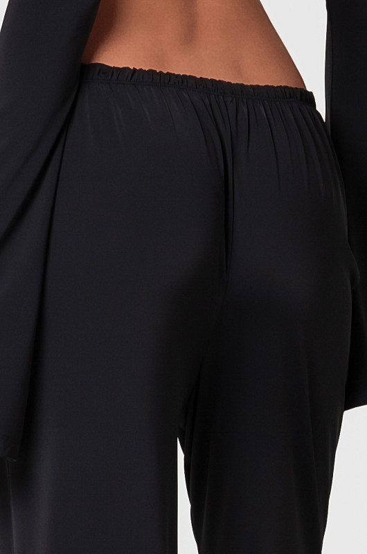 Брюки свободные, черный - Фото 3