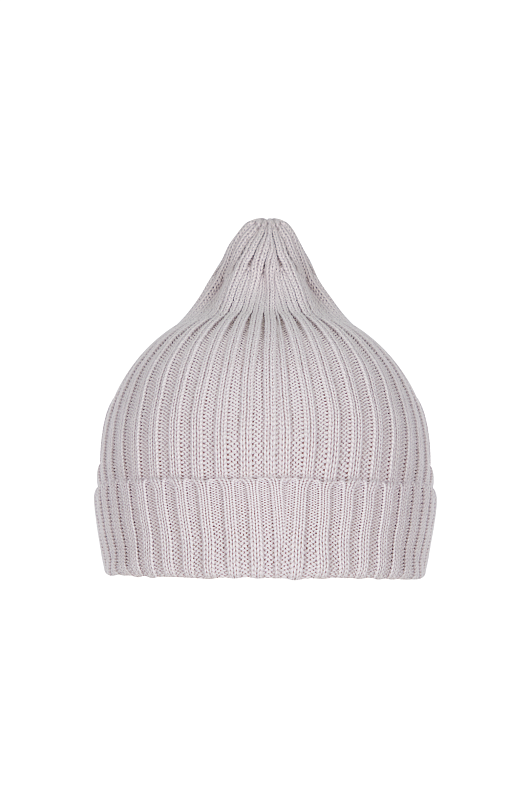 Шапка из мериноса, серый - Фото 1