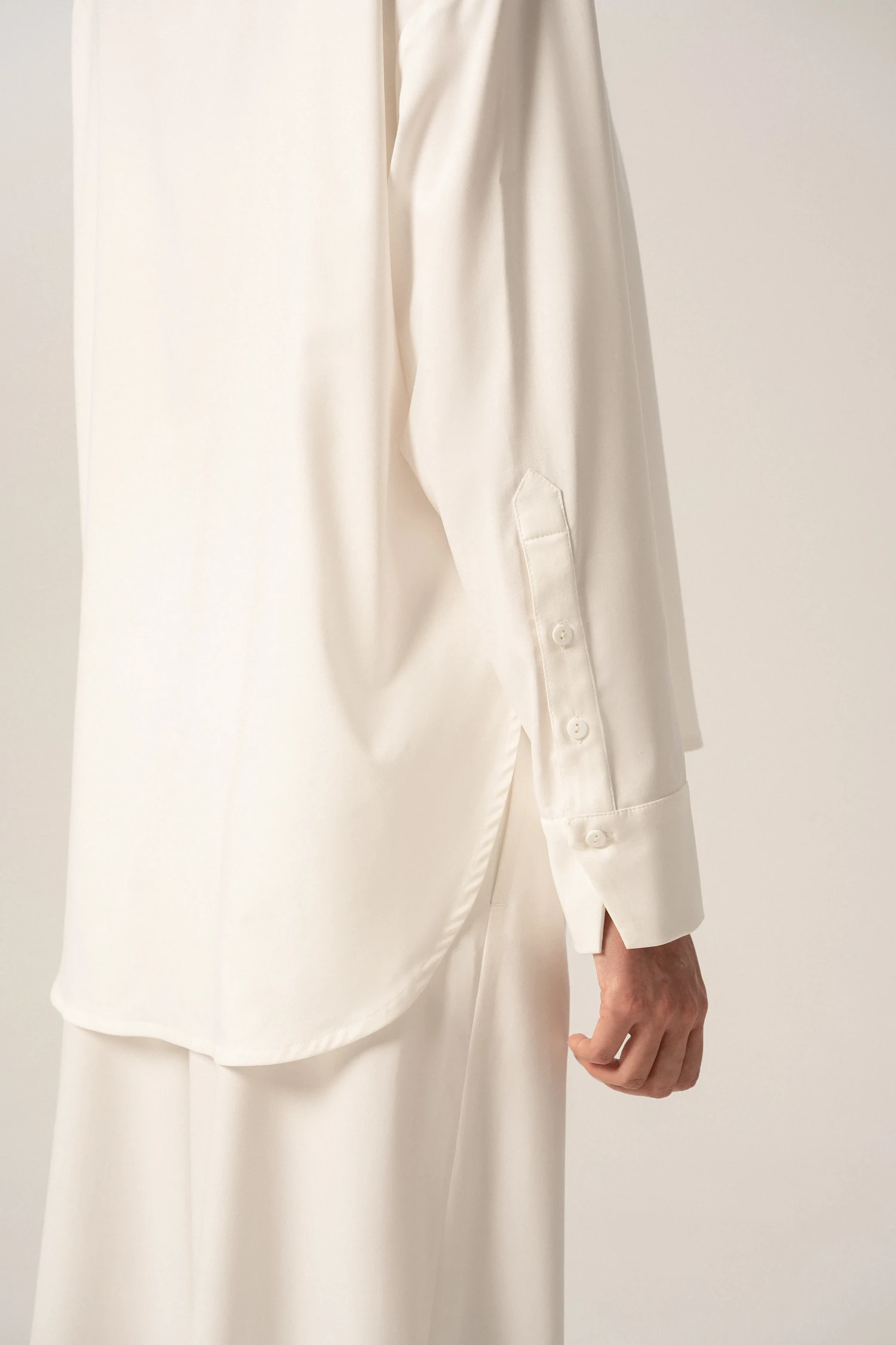 Рубашка базовая SVYATAYA, молочный - Фото 8