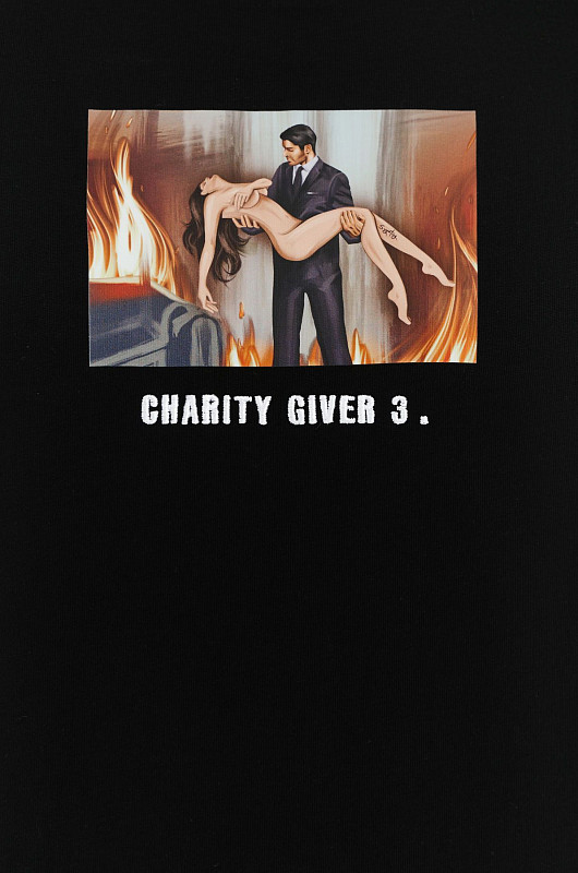 Футболка базовая charity giver 3, черный - Фото 6